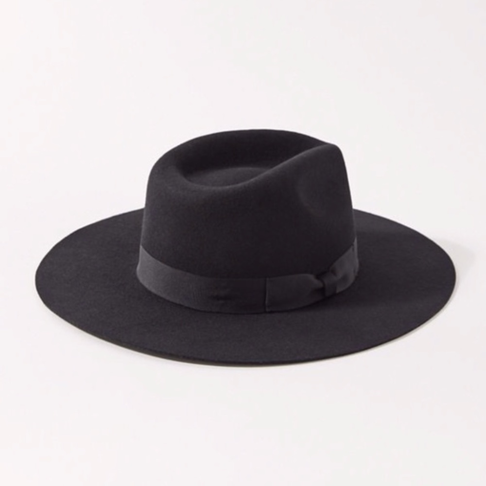 UO Flat Brim Felt Fedora - Picture 3 of 4